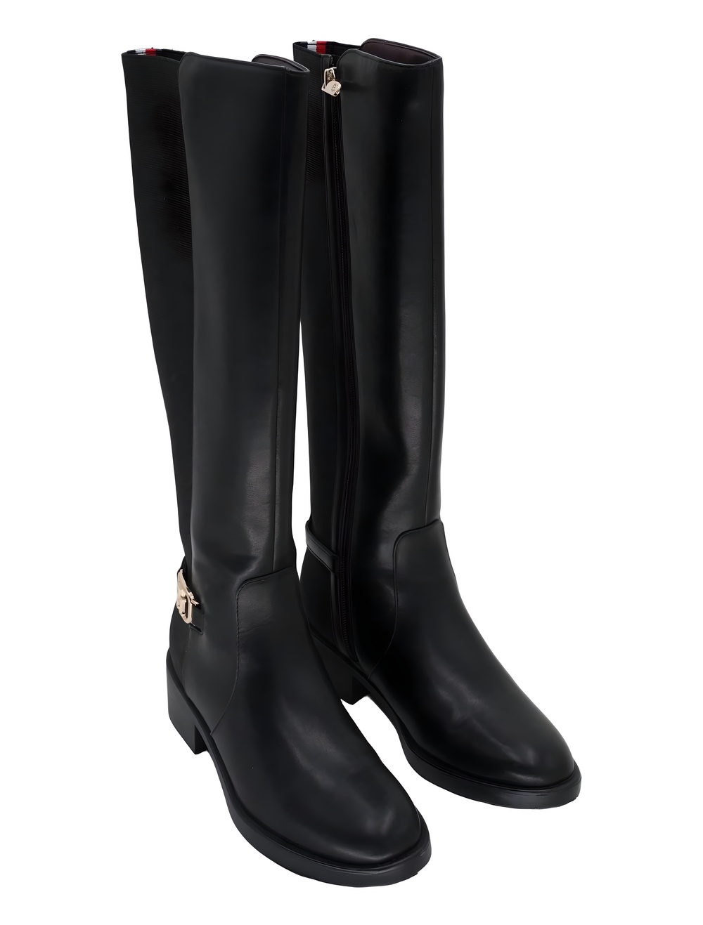 Tommy Hilfiger Womens Imaliz Tall Riding Boot Black Size 6.5M